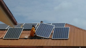 solaranlage-aufbau
