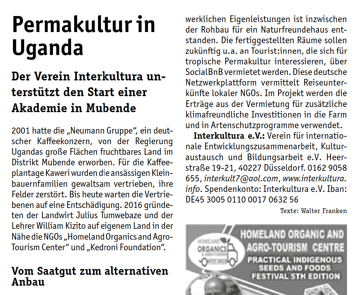 Artikel Homeland/Kedroni im Grünstift-Magazin